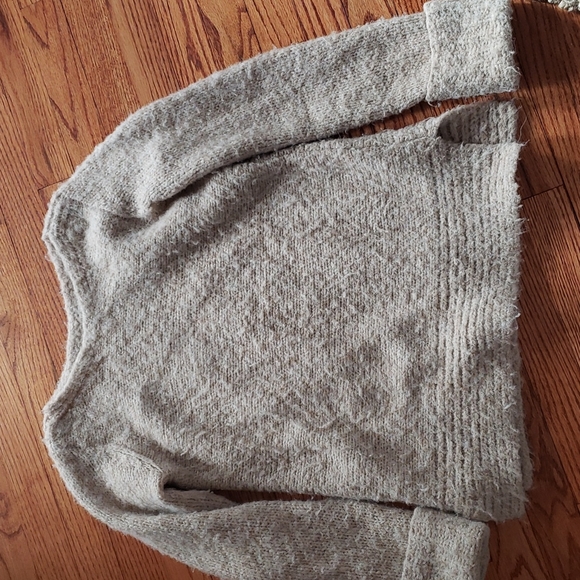 Club Monaco Tan Nubby Textured Sweater | Small - Picture 3 of 4